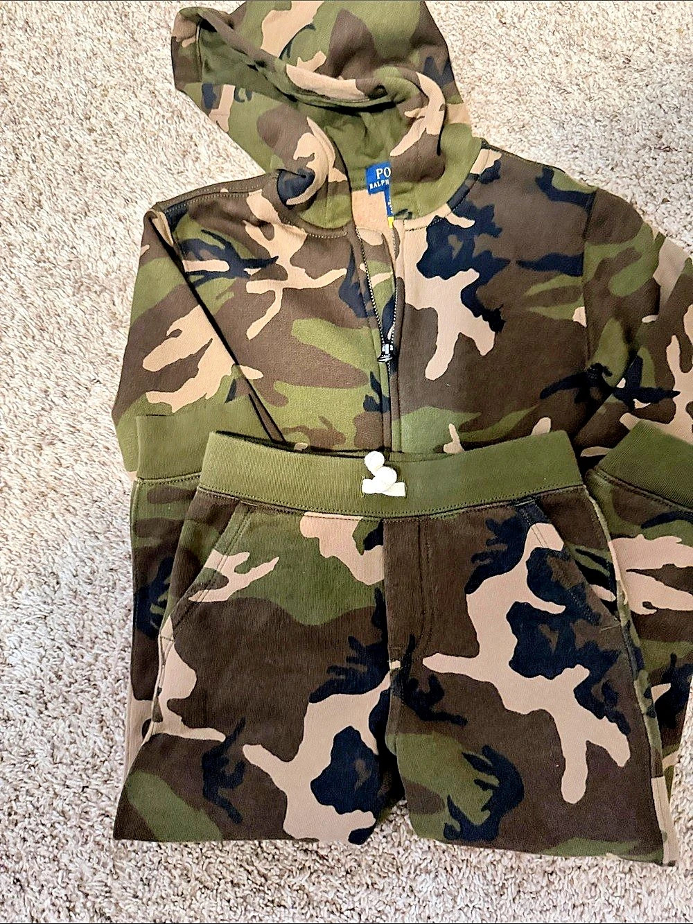Polo Ralph Lauren Kids Camouflage Full-Zip Hoodie and Jogger Set Size 5